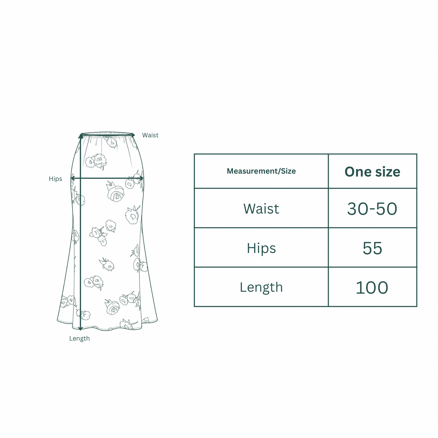 Magnolia White Floral Skirt