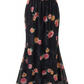 Magnolia Black Floral Skirt